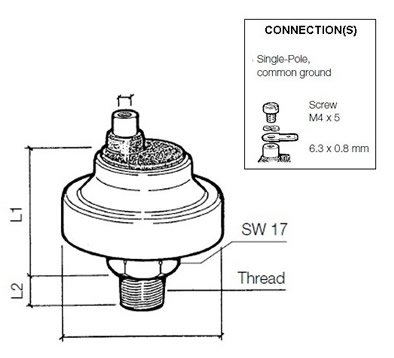 VDO Pressure switch 12.00 Bar